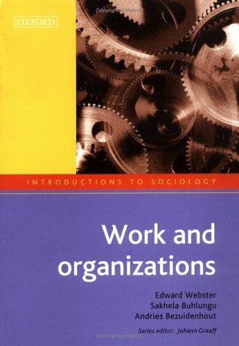 Tapa de Work and organizations