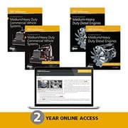 Tapa de Fundamentals of Medium/Heavy Duty Commercial Vehicle Systems, Fundamentals of Medium/Heavy Duty Diesel Engines, Student Workbooks, AND 2 Year Access to Medium/Heavy Vehicle Online