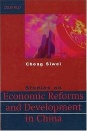 Tapa de Studies on Economic Reform and Development in China