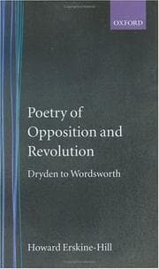 Tapa de Poetry of opposition and revolution