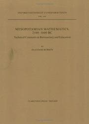 Tapa de Mesopotamian mathematics, 2100-1600 BC
