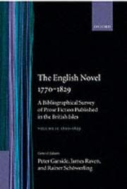 Tapa de The English novel, 1770-1799