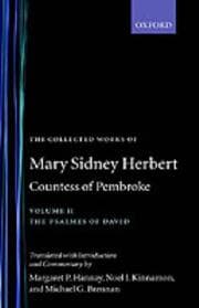 Tapa de The collected works of Mary Sidney Herbert, Countess of Pembroke