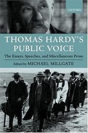 Tapa de Thomas Hardy's public voice