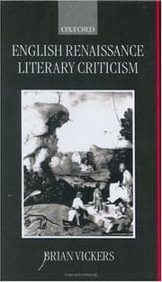 Tapa de English Renaissance Literary Criticism