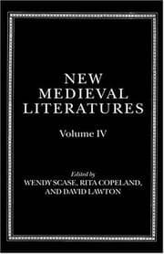 Tapa de New medieval literatures