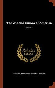 Tapa de The Wit and Humor of America; Volume I