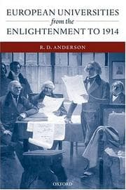 Tapa de European Universities from the Enlightenment to 1914