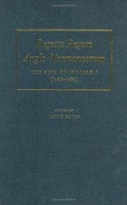 Tapa de Regesta regum Anglo-Normannorum