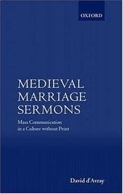 Tapa de Medieval marriage sermons