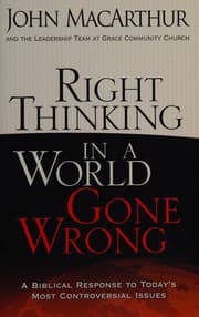 Tapa de Right thinking in a world gone wrong