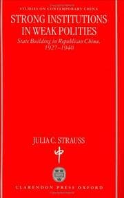 Tapa de Strong institutions in weak polities