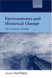 Tapa de Environments and Historical Change
