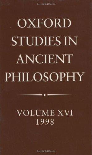 Tapa de Oxford Studies in Ancient Philosophy