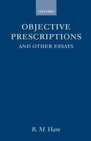 Tapa de Objective prescriptions, and other essays