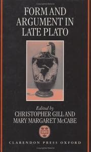 Tapa de Form and argument in late Plato