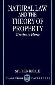 Tapa de Natural law and the theory of property
