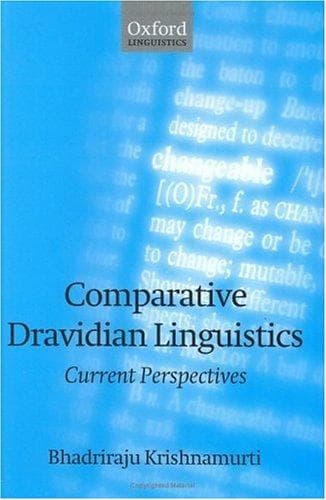 Tapa de Comparative Dravidian linguistics