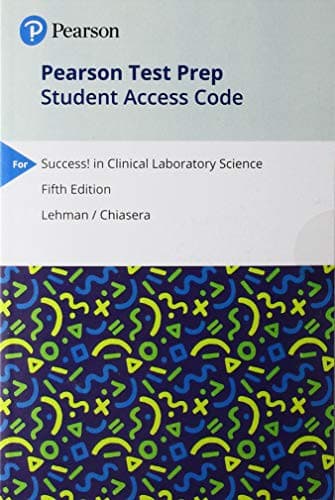 Tapa de Pearson Test Prep for Clinical Laboratory Science -- Access Card