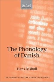Tapa de PHONOLOGY OF DANISH