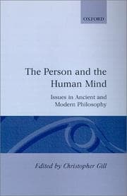 Tapa de The Person and the Human Mind