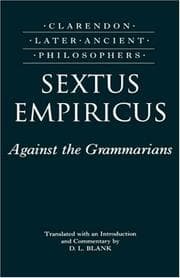 Tapa de Against the grammarians (Adversus mathematicos I)
