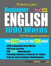 Tapa de Preston Lee's Beginner English 1000 Words For Portuguese Speakers