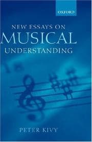 Tapa de New essays on musical understanding