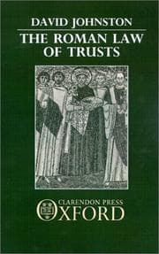 Tapa de The Roman law of trusts