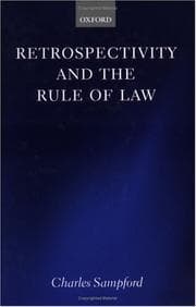 Tapa de Retrospectivity and the rule of law