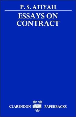 Tapa de Essays on contract
