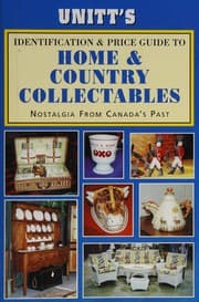 Tapa de Unitt's Canadian identification & price guide to home & country collectables