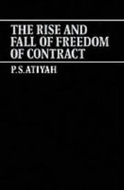 Tapa de The rise and fall of freedom of contract