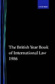 Tapa de The British year book of international law