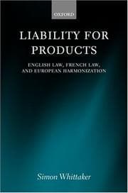 Tapa de Liability for products