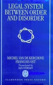 Tapa de The legal system between order and disorder