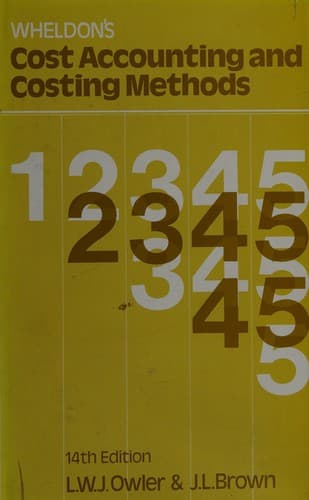 Tapa de Cost accounting and costing methods