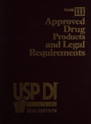 Tapa de USP DI 1995 Approved Drug Products and Legal Requirements (Volume III)