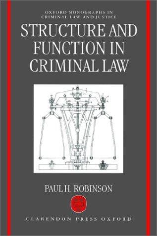 Tapa de Structure and function in criminal law