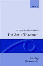 Tapa de The Uses of Discretion (Oxford Socio-Legal Studies)