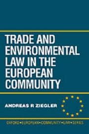 Tapa de Trade and environmental law in the European Community