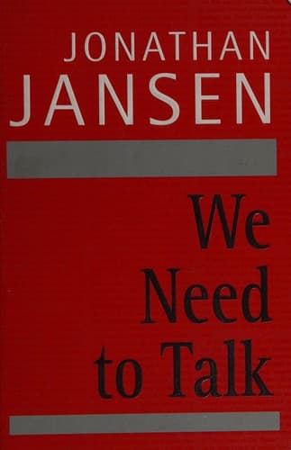 Tapa de We need to talk