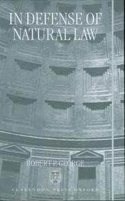 Tapa de In defense of natural law