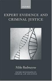 Tapa de Expert evidence and criminal justice