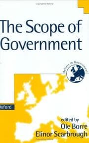 Tapa de The scope of government