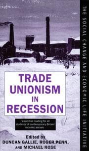 Tapa de Trade unionism in recession