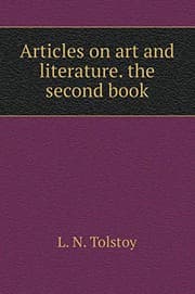 Tapa de Articles about art and literature. book Two