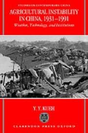 Tapa de Agricultural instability in China, 1931-1991