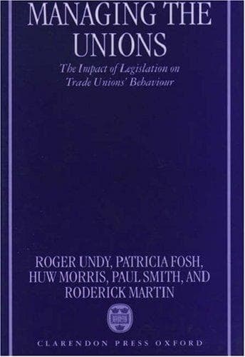 Tapa de Managing the unions
