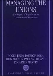 Tapa de Managing the unions